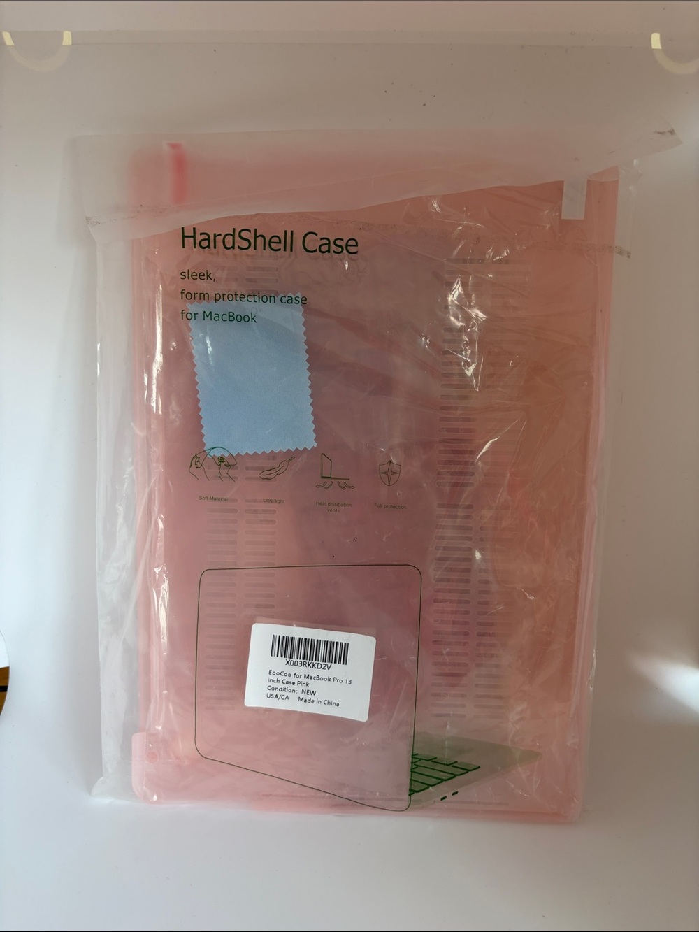 NWT EooCoo Pink Hard Shell Case for MacBook Pro 13" - Picture 9 of 9